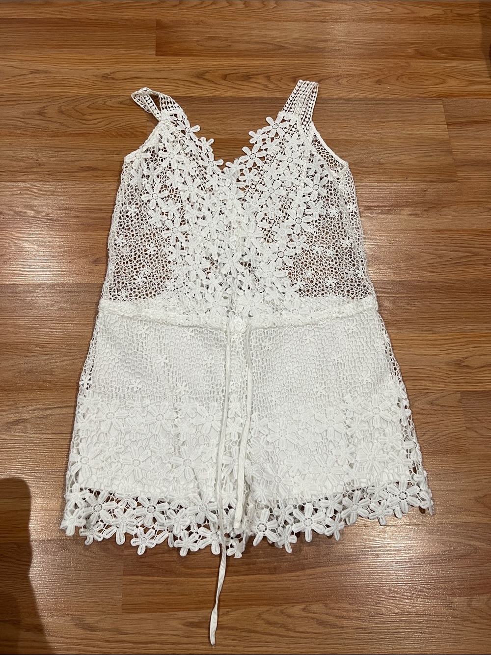 Signature8 White Crochet Lace Top